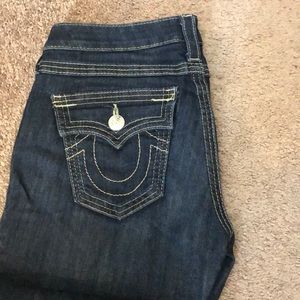 True religion dark blue jeans